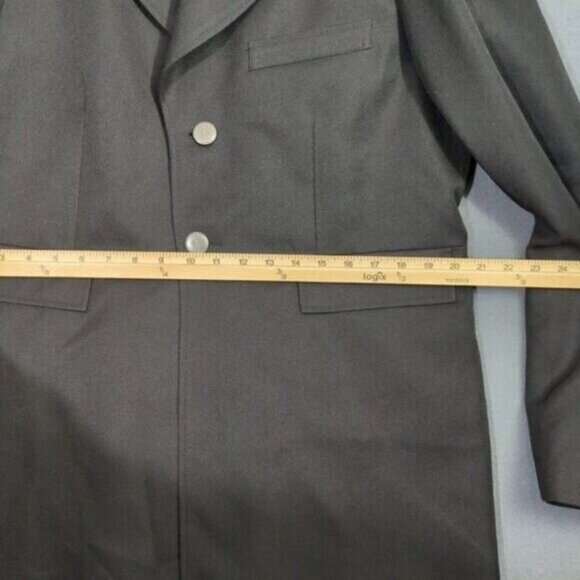 Scully Coat Men's 40 Black Frock Coat Western Notched Label Silver Tone Buttons - Picture 6 of 16